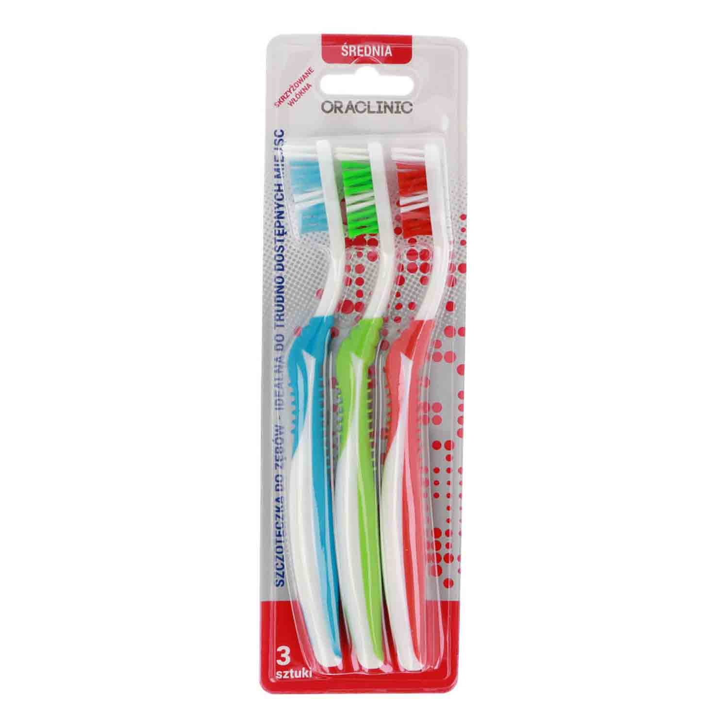 ORACLINIC SZCZOTECZKA DO ZĘBÓW 3SZT