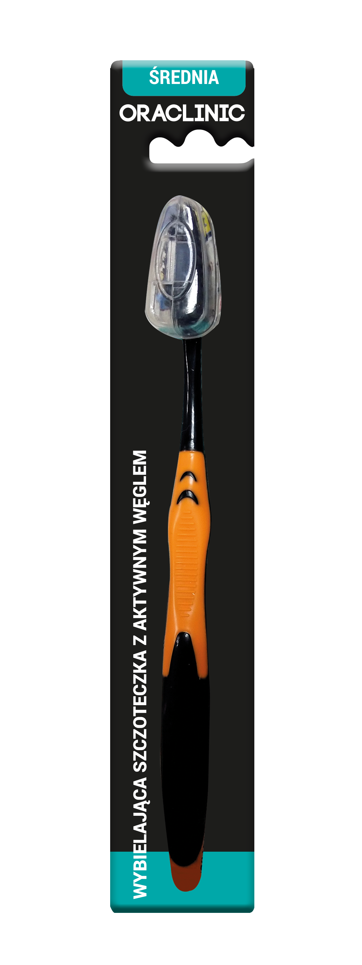 ORACLINIC szczoteczka do zębów - węglowo - wybielająca 1SZT