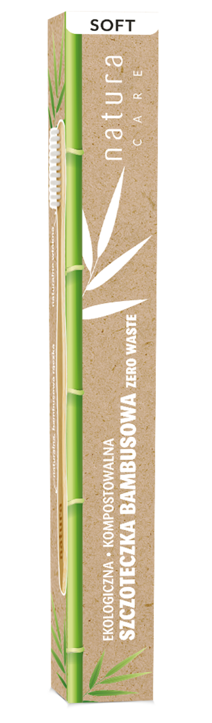 Natura Eko szczoteczka do zębów bambusowa, kompostowana 1szt. main product photo
