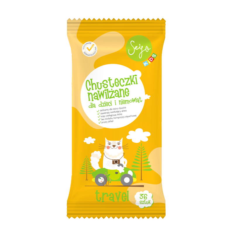 SEYO KIDS CHUSTECZKI NAWILŻANE DO DZIECI 36 SZT