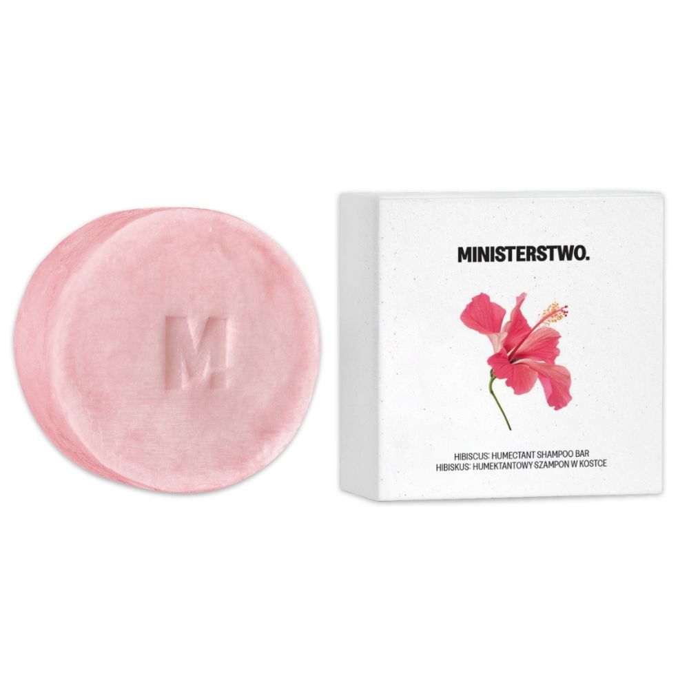 Ministerstwo. Hibiskus : humektantowy szampon w kostce 85 g