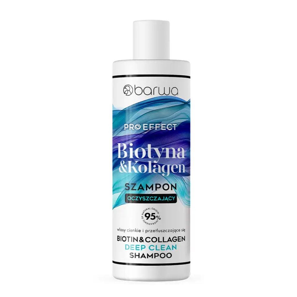 Barwa Pro Effect szampon oczyszczający do włosów z kolagenem 380 ml