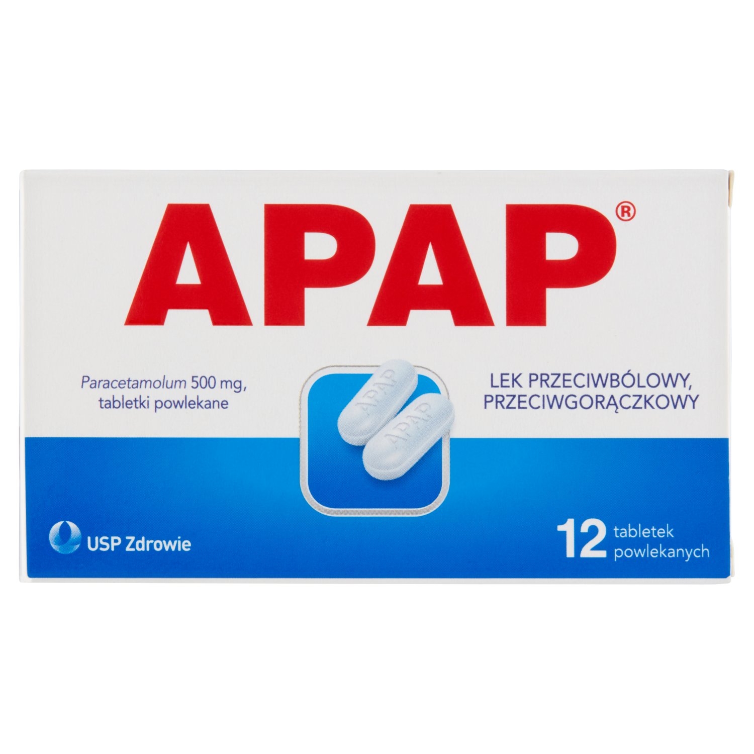APAP Paracetamolum 500 mg 12 tabletek main product photo