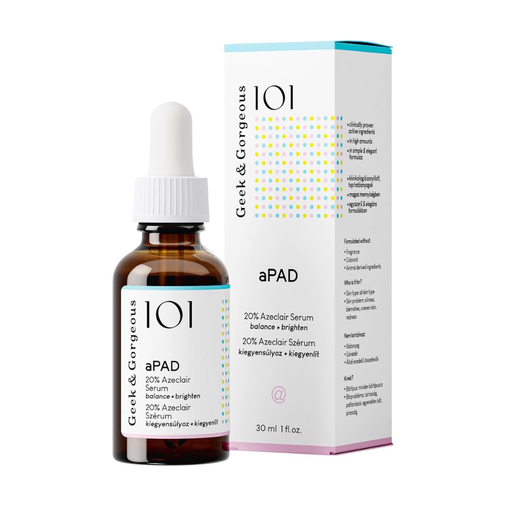 Geek & Gorgeous aPAD Rozjaśniające serum do twarzy z azeloglicyną 30 ml