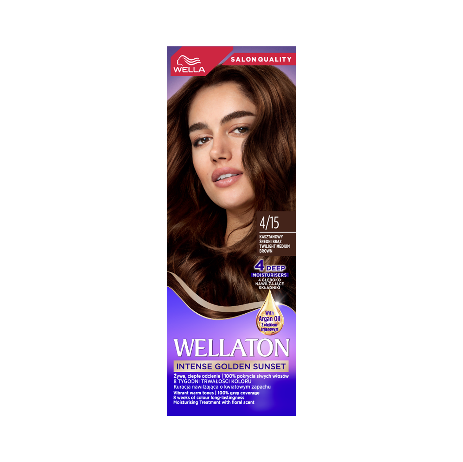 Wella Wellaton farba do włosów 4/15 kasztanowy średni brąz