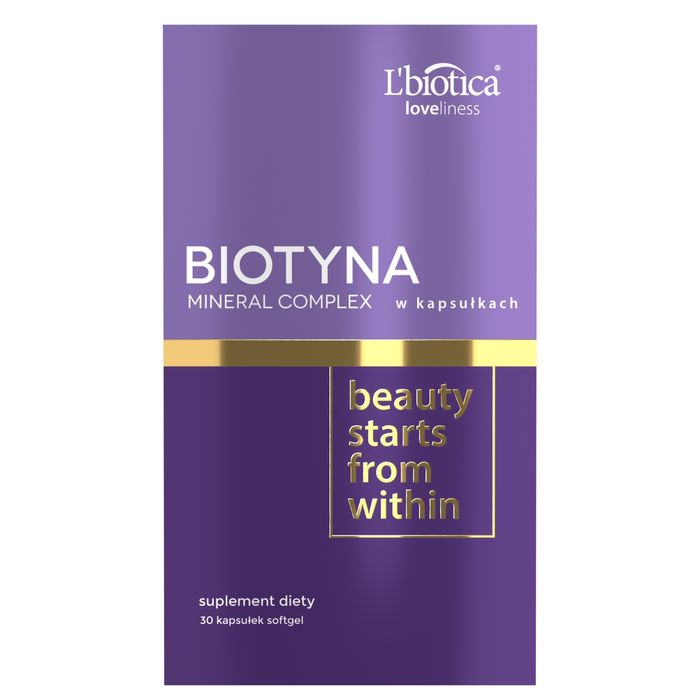 L'biotica Loveliness Biotyna & Mineral complex suplement diety 30 kapsułek main product photo