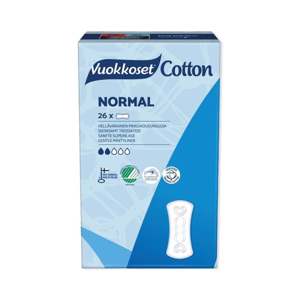 Vuokkoset Cotton Normal wkładki higieniczne 26 szt