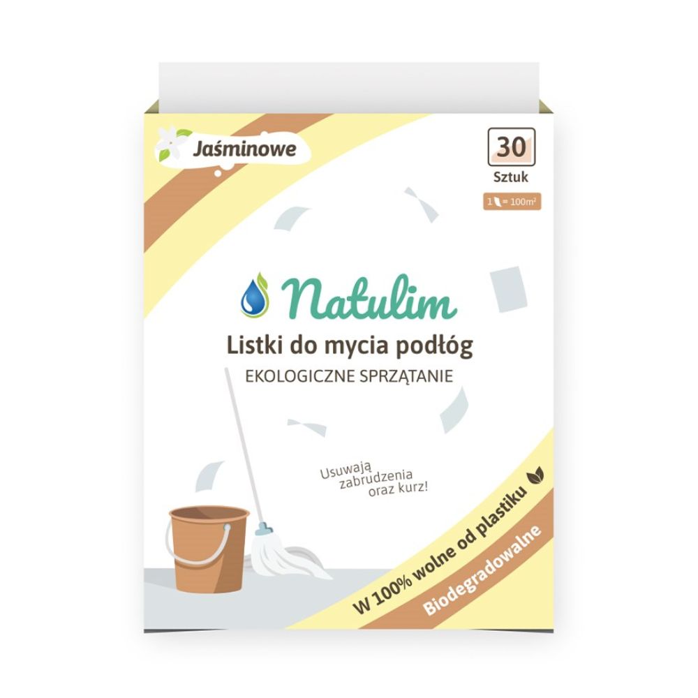 Natulim Eko-Listki do mycia podłóg jaśminowe 30 szt