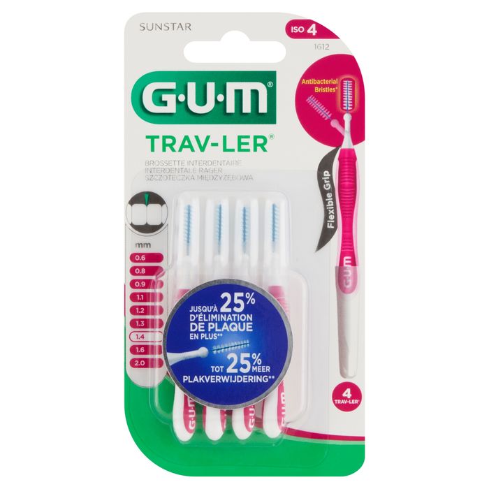 GUM Trav-Ler Szczoteczka międzyzębowa 1,4 mm 4 sztuki main product photo