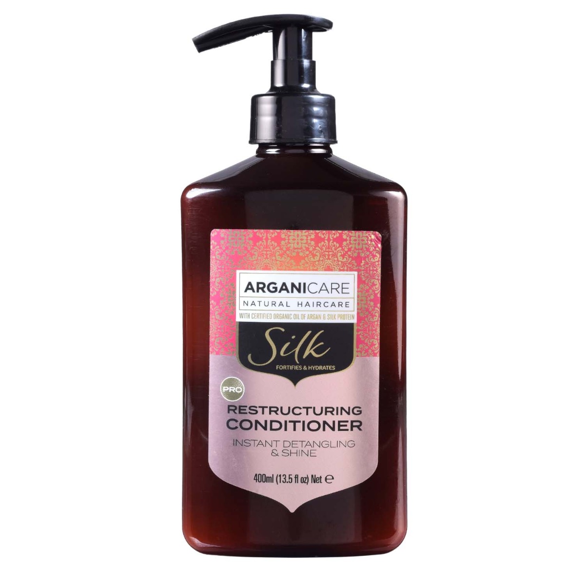 ARGANICARE SILK odżywka z jedwabiem rozplątująca włosy 400 ml