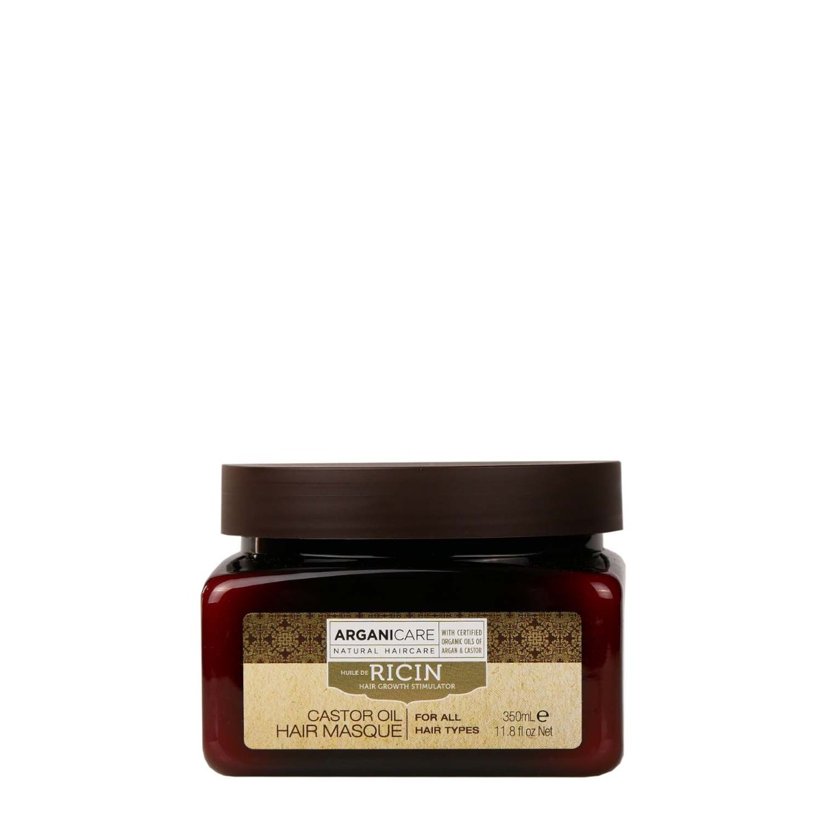ARGANICARE CASTOR OIL MASKA 350 ML