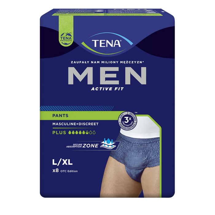 TENA Men Pants Plus Blue L/XL 95-130cm 8 szt main product photo