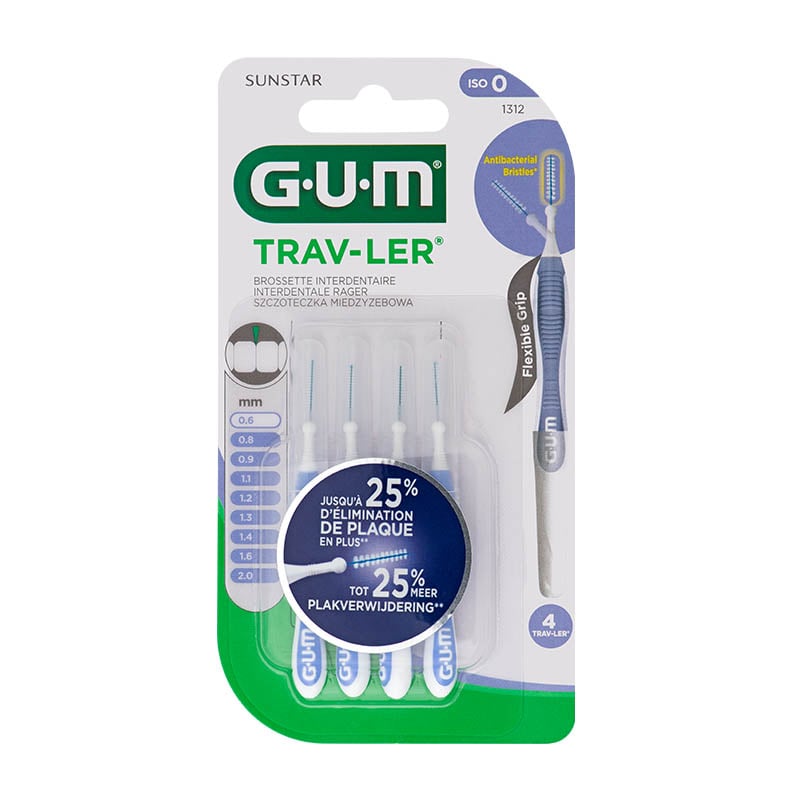 GUM TRAV-LER 0,6 MM SZCZOT.MIEDZYZ.4SZT