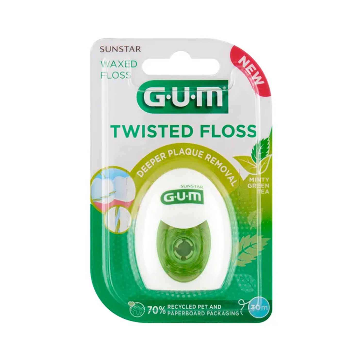 GUM Twisted Floss nić dentystyczna 30 m