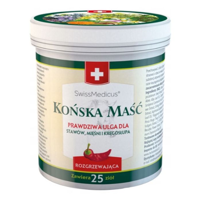 SwissMedicus Rozgrzewająca końska maść 250 ml main product photo