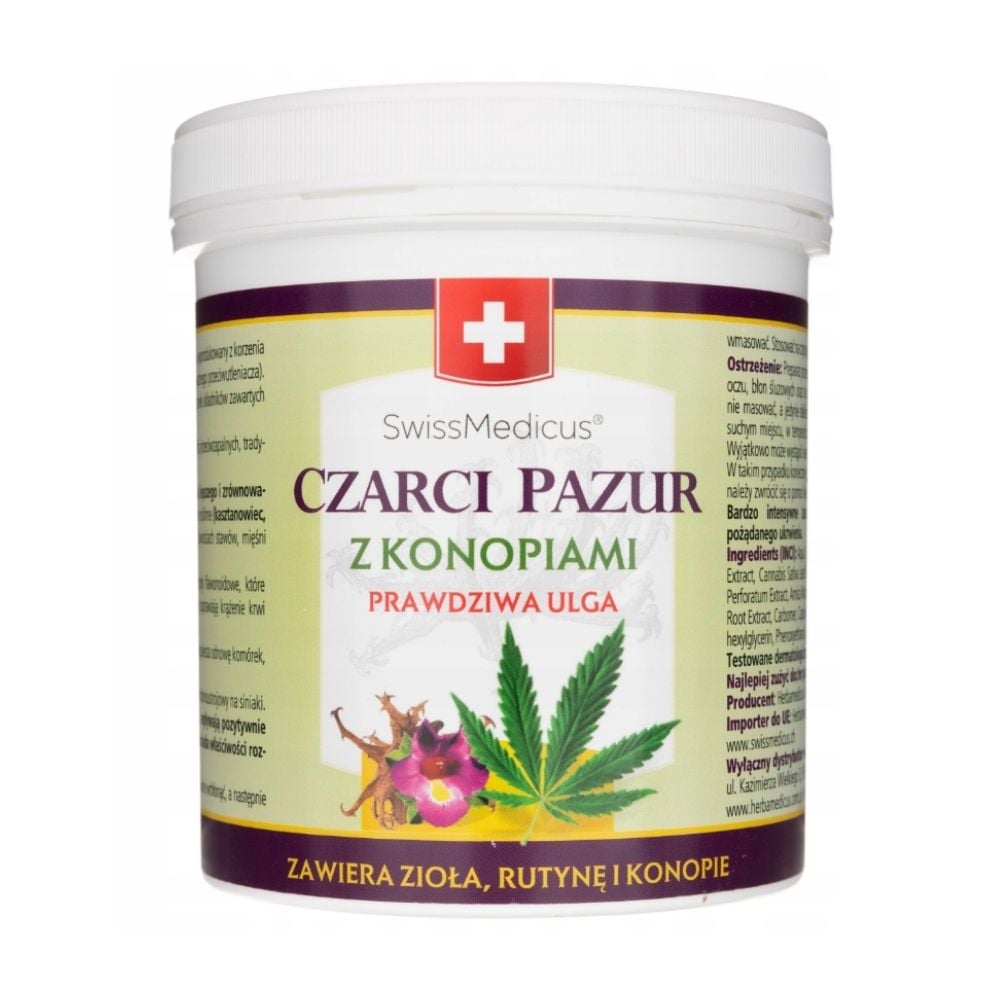 SwissMedicus Czarci Pazur z Konopiami 500ml