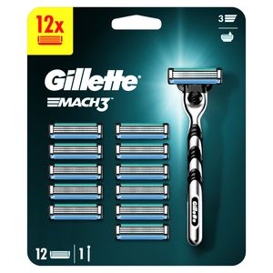 Gillette Mach3 Maszynka do golenia dla mężczyzn - 12 Ostrzy