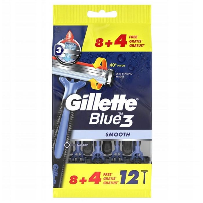 Gillette Blue3 Smooth maszynki do golenia 12 sztuk main product photo