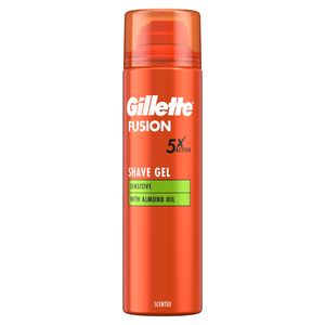 Gillette Fusion Żel do golenia z olejkiem migdałowym, skóry wrażliwej, 200 ml
