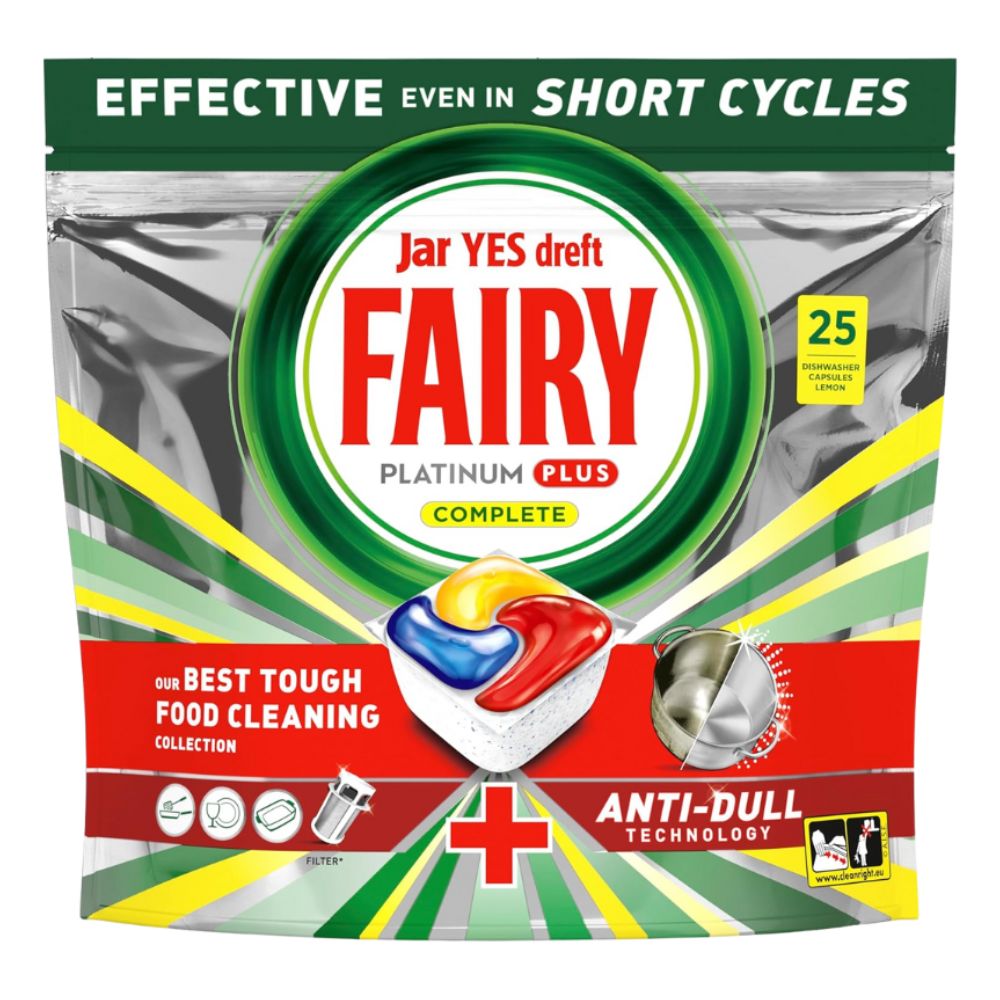 Fairy Platinium Plus tabletki do zmywarki 25 sztuk