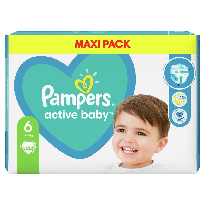 Pampers Active Baby 6, 44 Pieluszek,13kg - 18kg main product photo