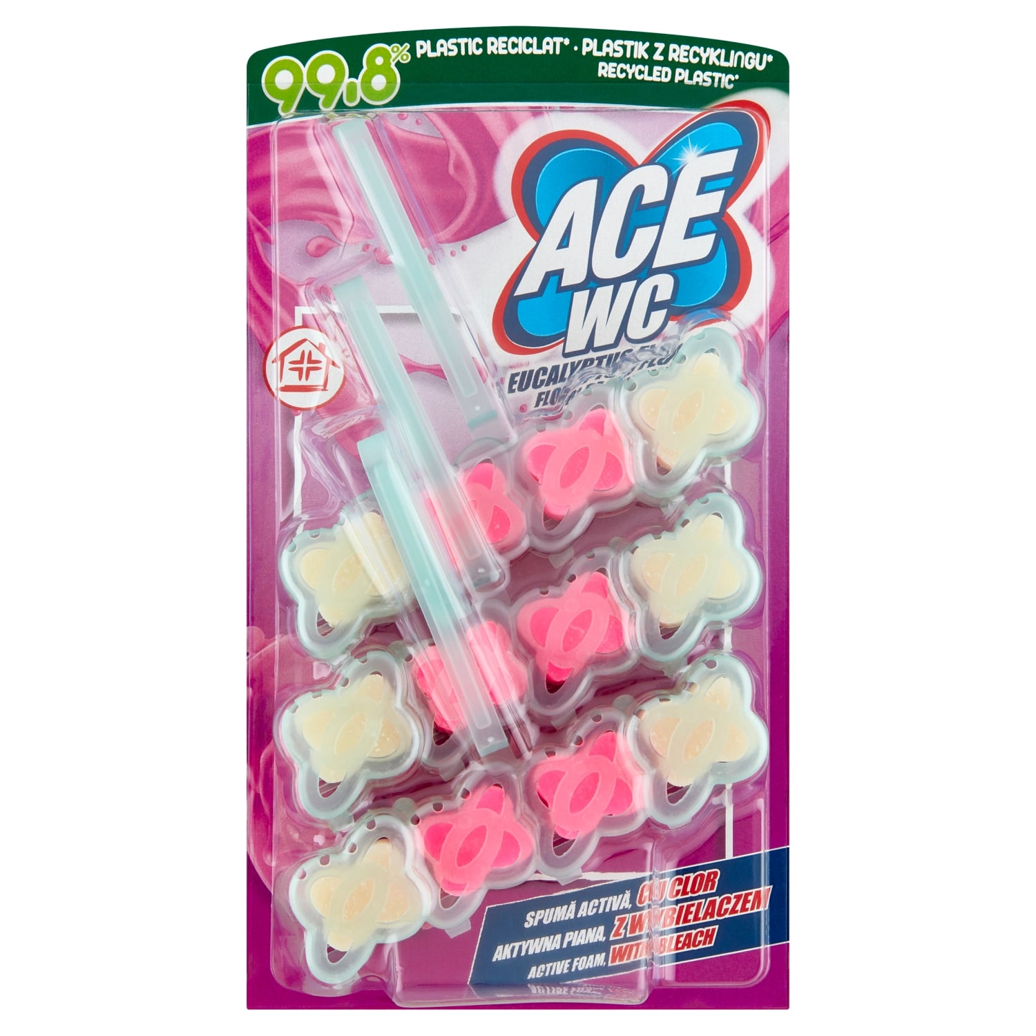 Ace Eucalyptus Flower Odświeżacz do toalet 3 x 48 g