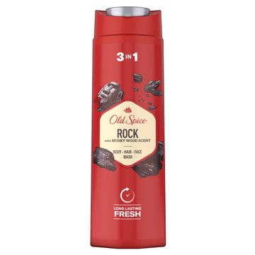 Old Spice Rock Żel Pod Prysznic I Szampon Dla Mężczyzn 400 ml, 3W1, Długotrwała Świeżość