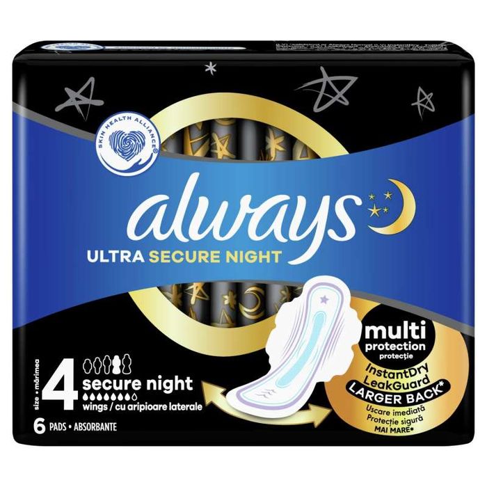 ALWAYS PODPASKI ULTRA NOCNE LIGHT 6 SZT main product photo