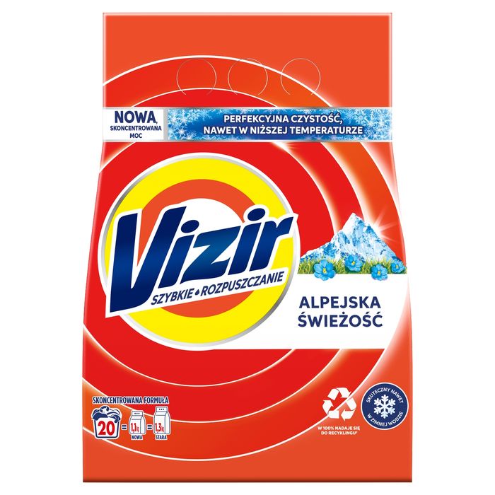 Vizir Proszek do prania Alpine Fresh, 20 prań main product photo
