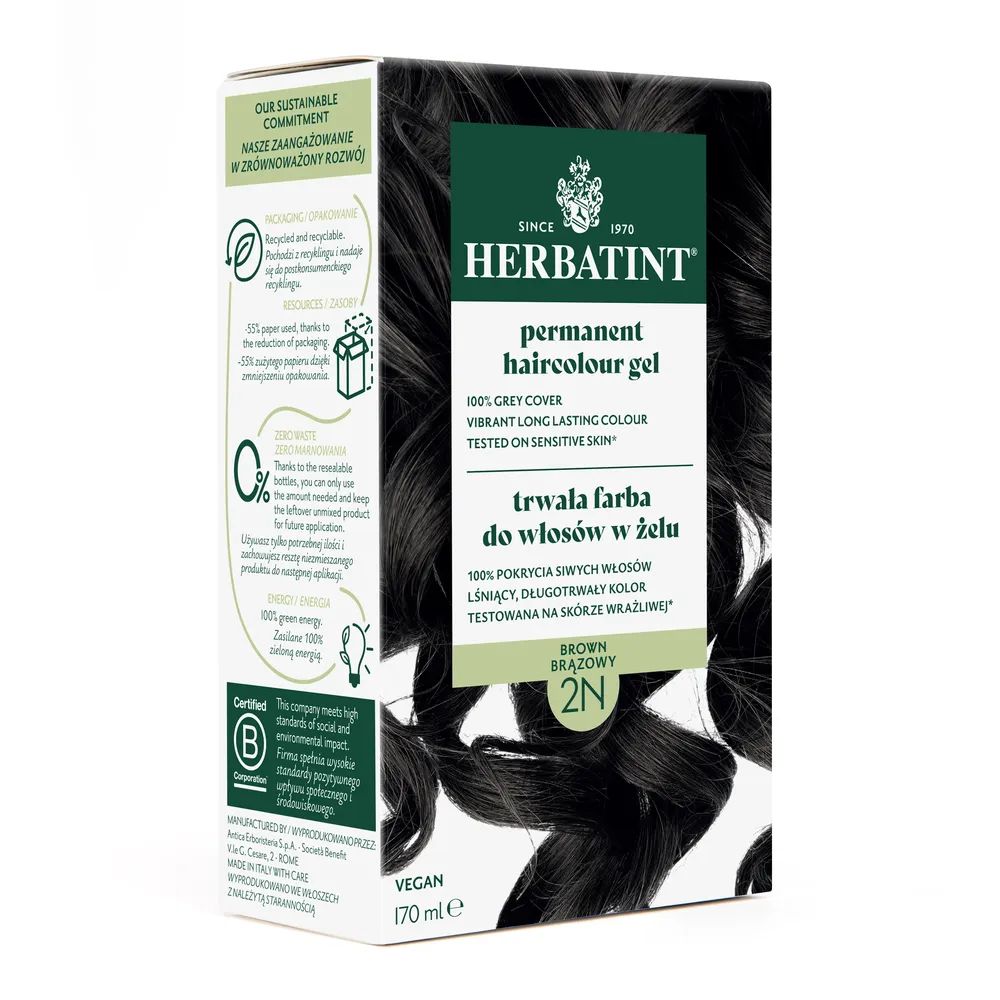 Herbatint Farba do włosów 2N brązowy 170 ml