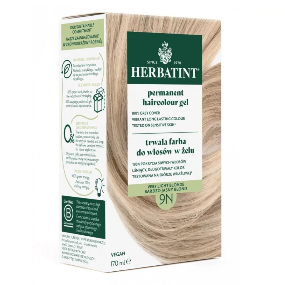 Herbatint Farba do włosów 9N bardzo jasny blond 170 ml