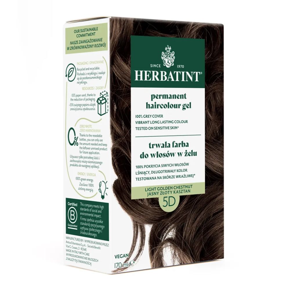 Herbatint Farba 5D Złoty Kasztan 170 ml
