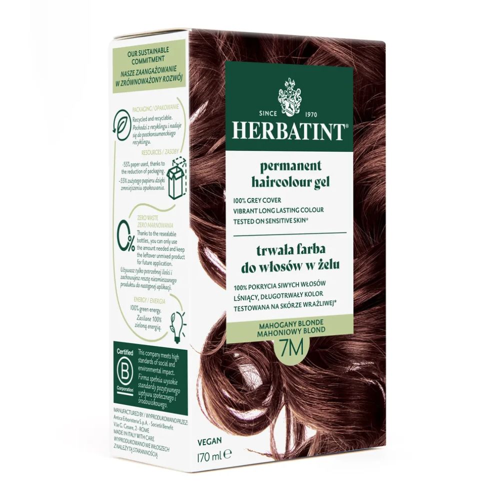 Herbatint Farbado włosów 7M Mahoniowy Blond 170 ml