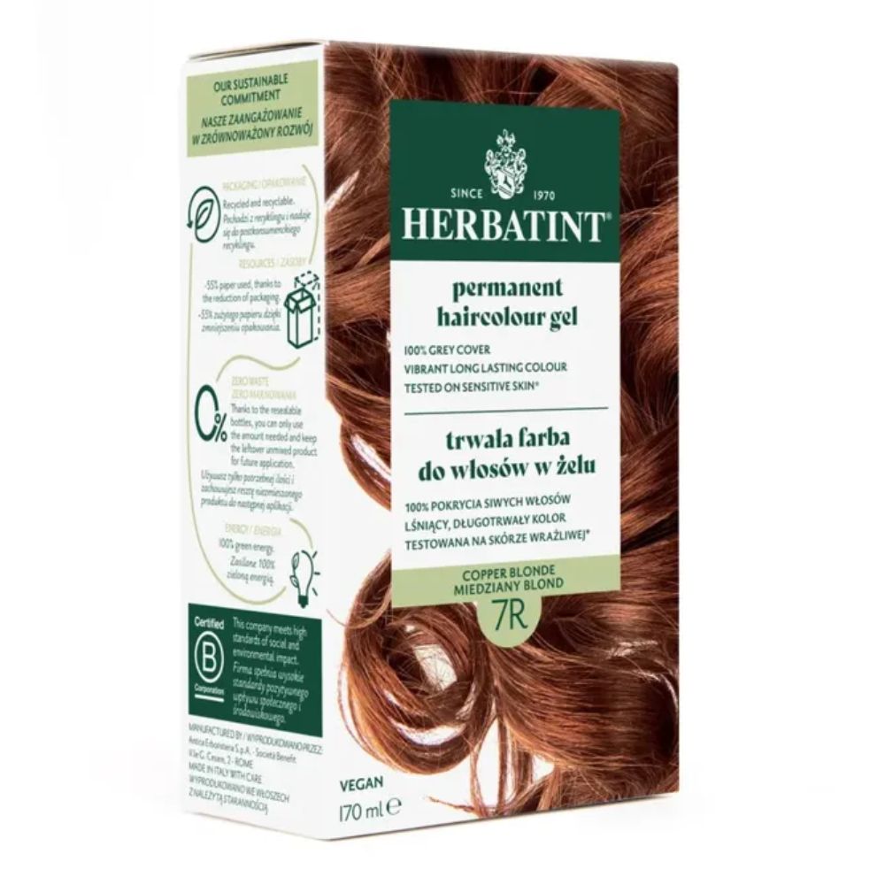 Herbatint Farba do włosów 7R miedziany blond 170 ml