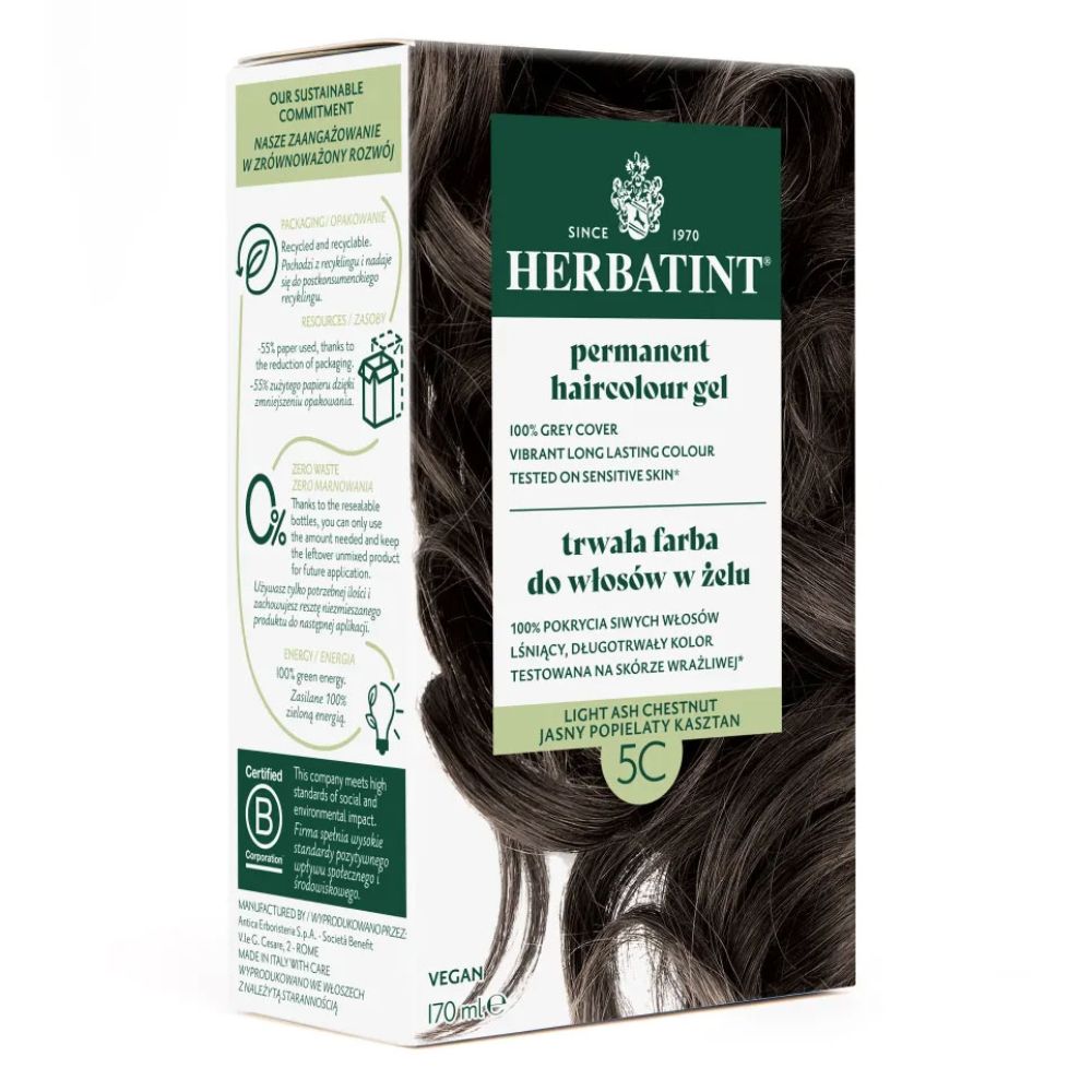 Herbatint Farba do włosów 5C jasny popielaty kasztan 170 ml