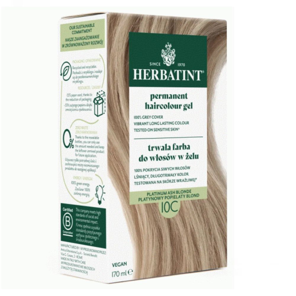 Herbatint Farba do włosów 10C popielaty blond 170 ml