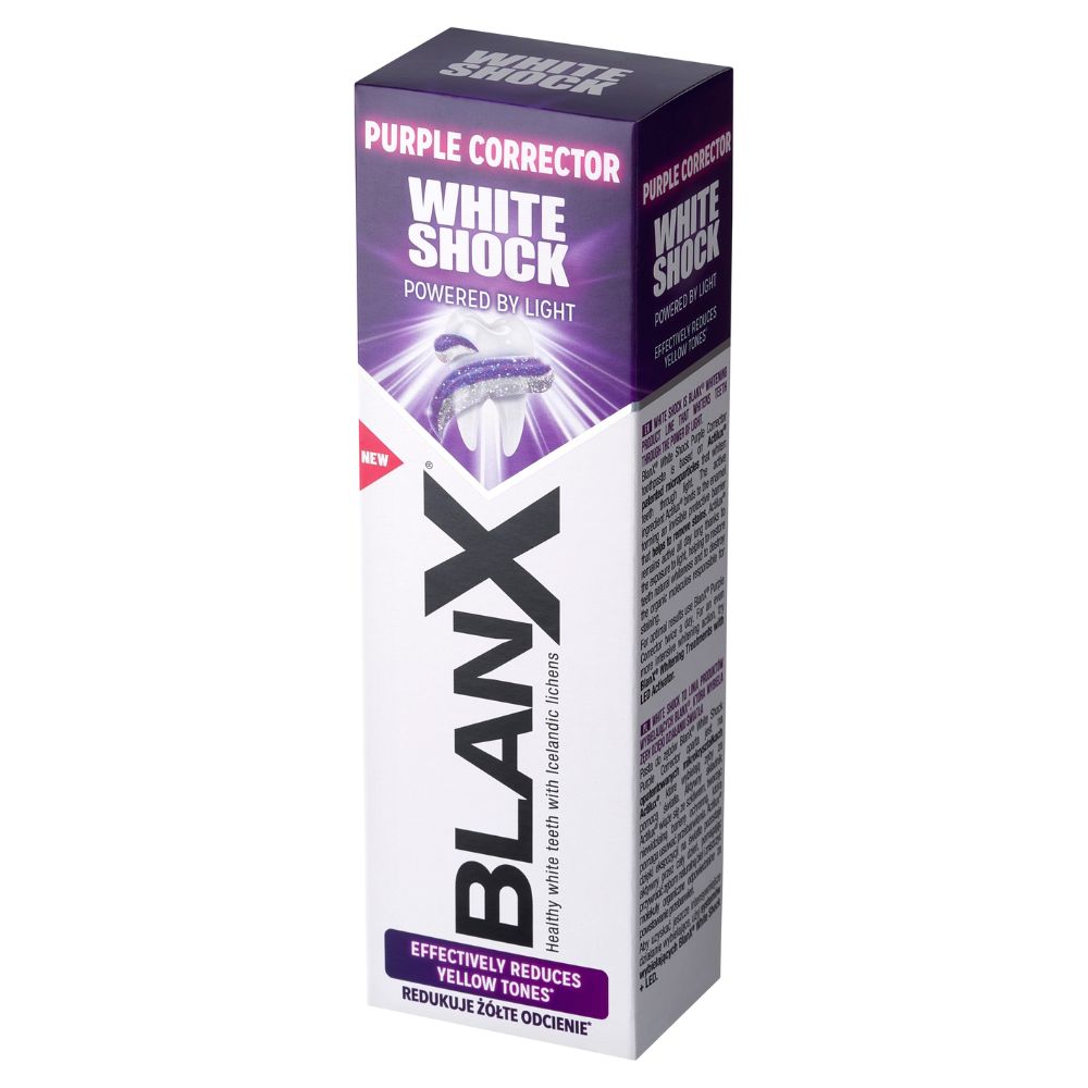 BlanX White Shock Purple Corrector wybielająca pasta do zębów 75 ml