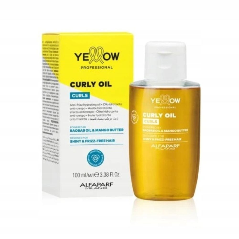 Alfaparf Yellow Curls Oil ujarzmiający do włosów kręconych 100 ml 