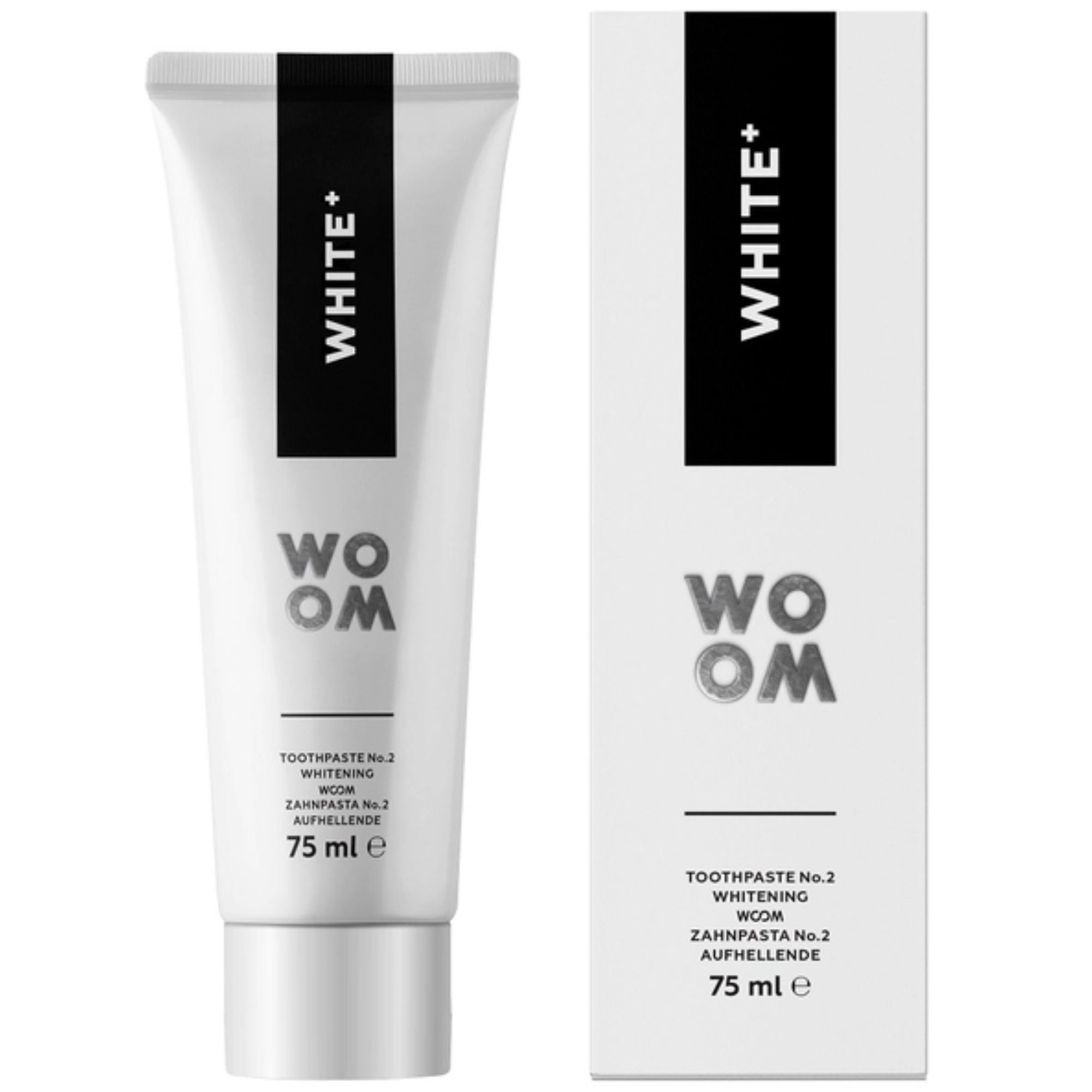 WOOM White+ wybielająca pasta do zębów 75 ml