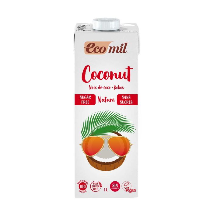 ECOMIL NAPOJ KOKOS B/CUKRU BEZGL.BIO 1L main product photo