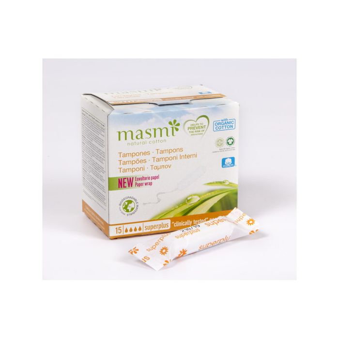 MASMI ORG BAW TAMPONY SUPER+ B/APLIK 15 main product photo