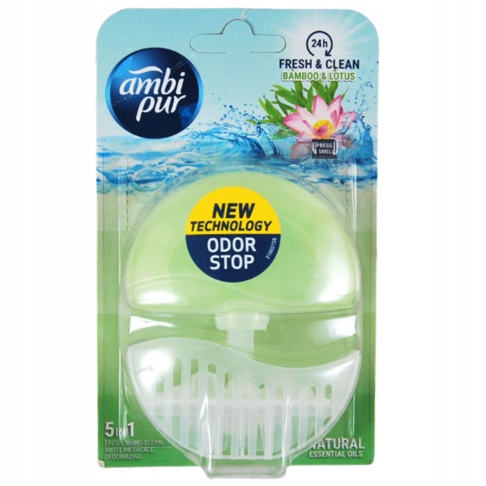 Ambi Pur zawieszka do WC Fresh Clean Bambus i Lotus 55 ml