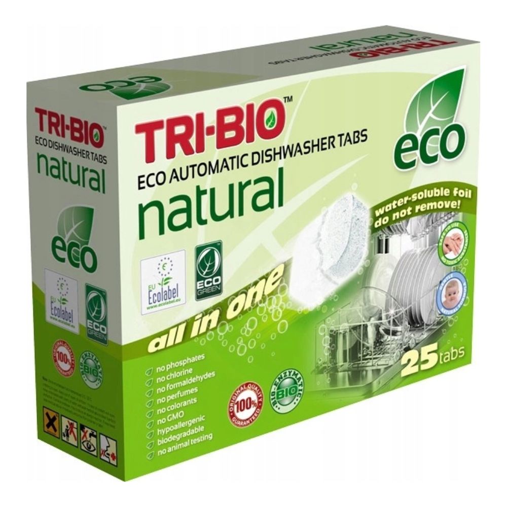 Tri-Bio All In One kapsułki do zmywarki (wszystko w jednym) 25 szt.