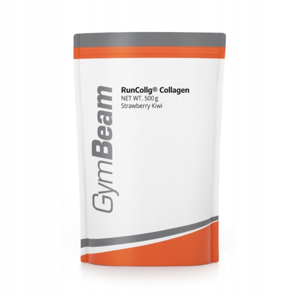 GymBeam Hydrolizowany Kolagen RunCollg z witaminą C strawberry kiwi 500 g 