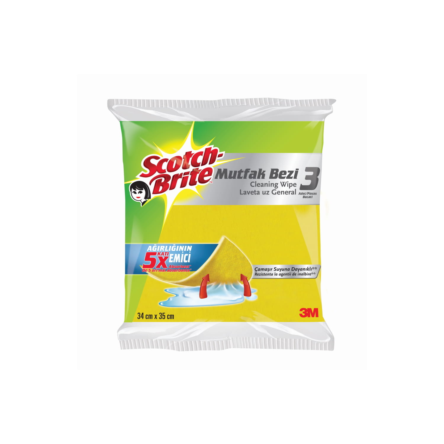 SCOTCH BRITE uniwersalne ściereczki do sprzątania, 3 SZTUKI