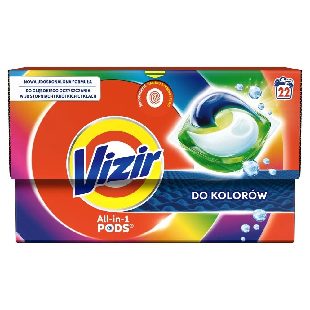 Vizir Kapsułki do prania kolorowych tkanin 22 szt