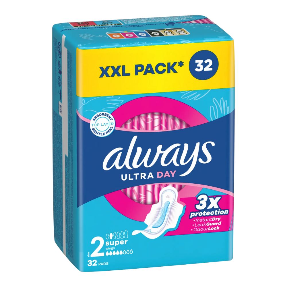 Always Ultra Day Super podpaski ze skrzydełkami 32 szt