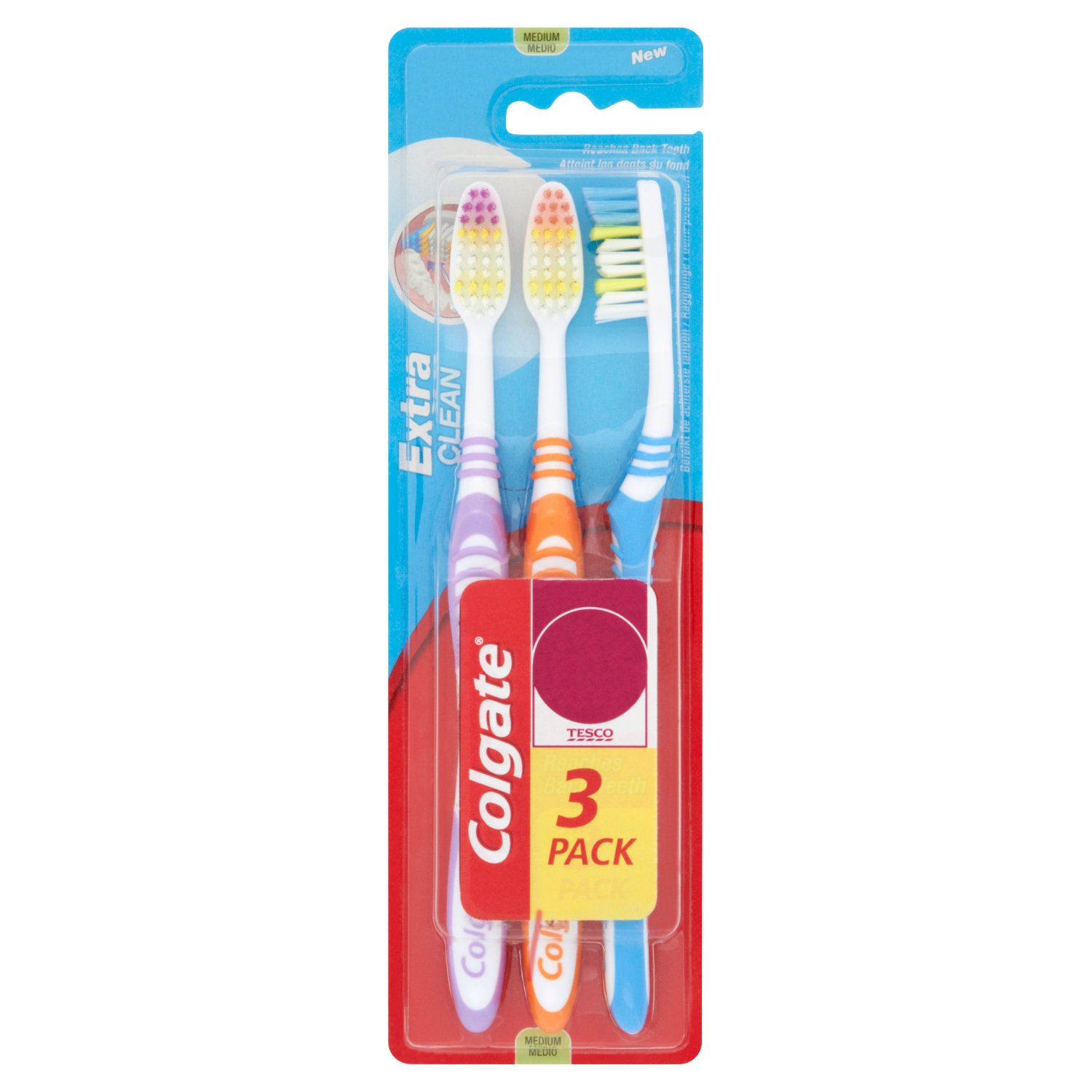 COLGATE COLG SZCZOT.EXTRA CLEAN SREDNIA 3-PACK