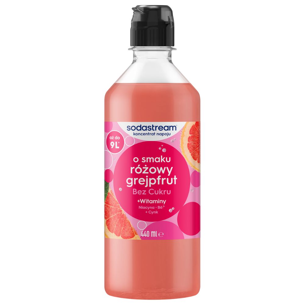 SodaStream Różowy Grejpfrut Bez Cukru koncentrat 440 ml
