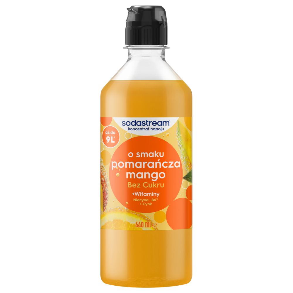 SodaStream Pomarańcza Mango Bez Cukru koncentrat 440 ml